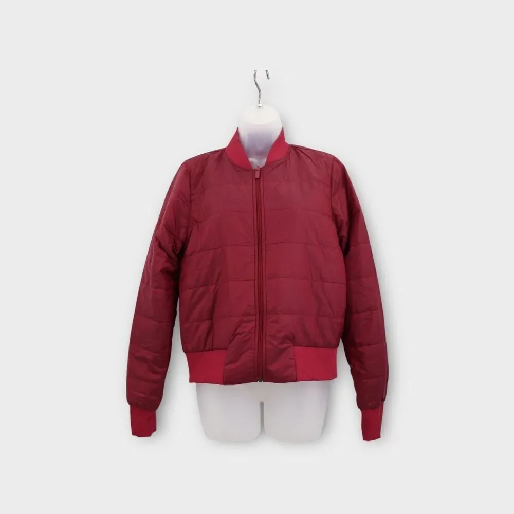 Lululemon Non Stop Bomber Size 8 Reversible Pomegranate NWT Jacket